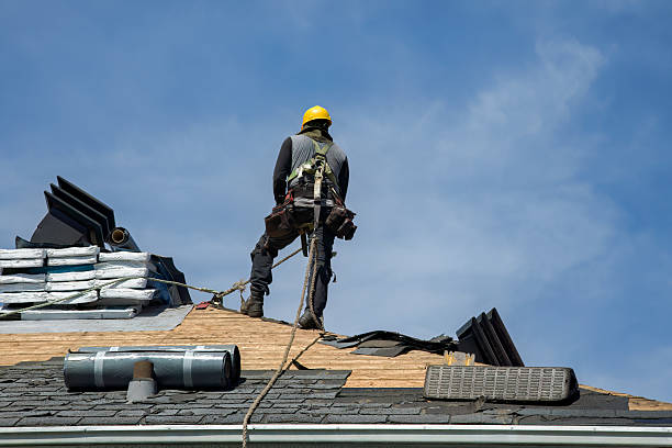 Professional Gutter Installation technician working in Dixon, IA